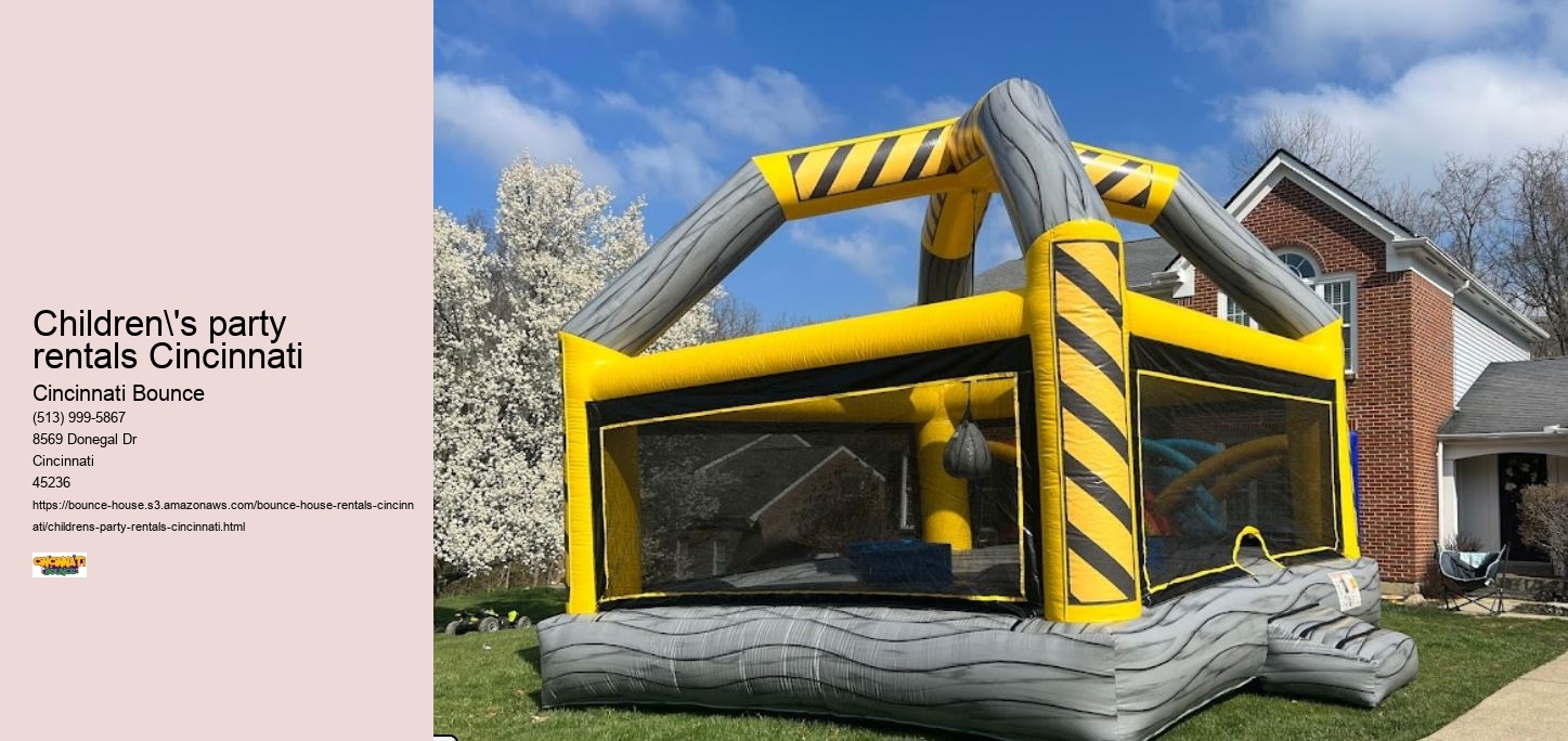 Children's party rentals Cincinnati