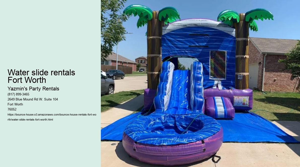 Water slide rentals Fort Worth