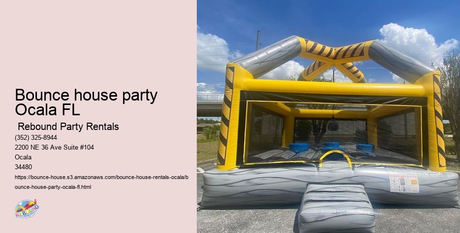 Bounce house party Ocala FL