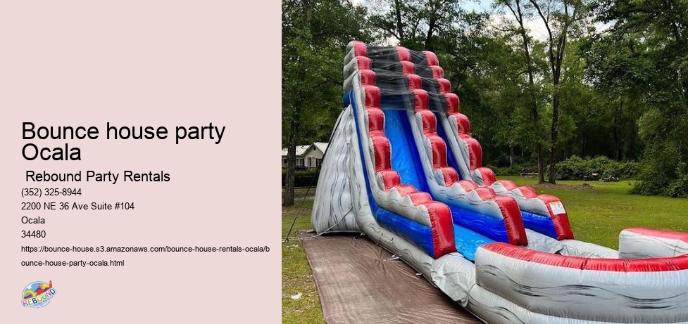 Bounce house party Ocala