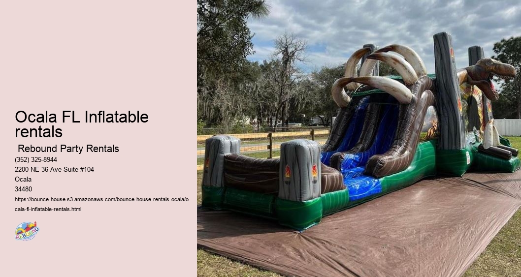 Inflatable Fun for All: Rebound Party Rentals' Bounce Houses Light Up Ocala